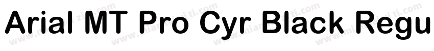 Arial MT Pro Cyr Black Regular字体转换